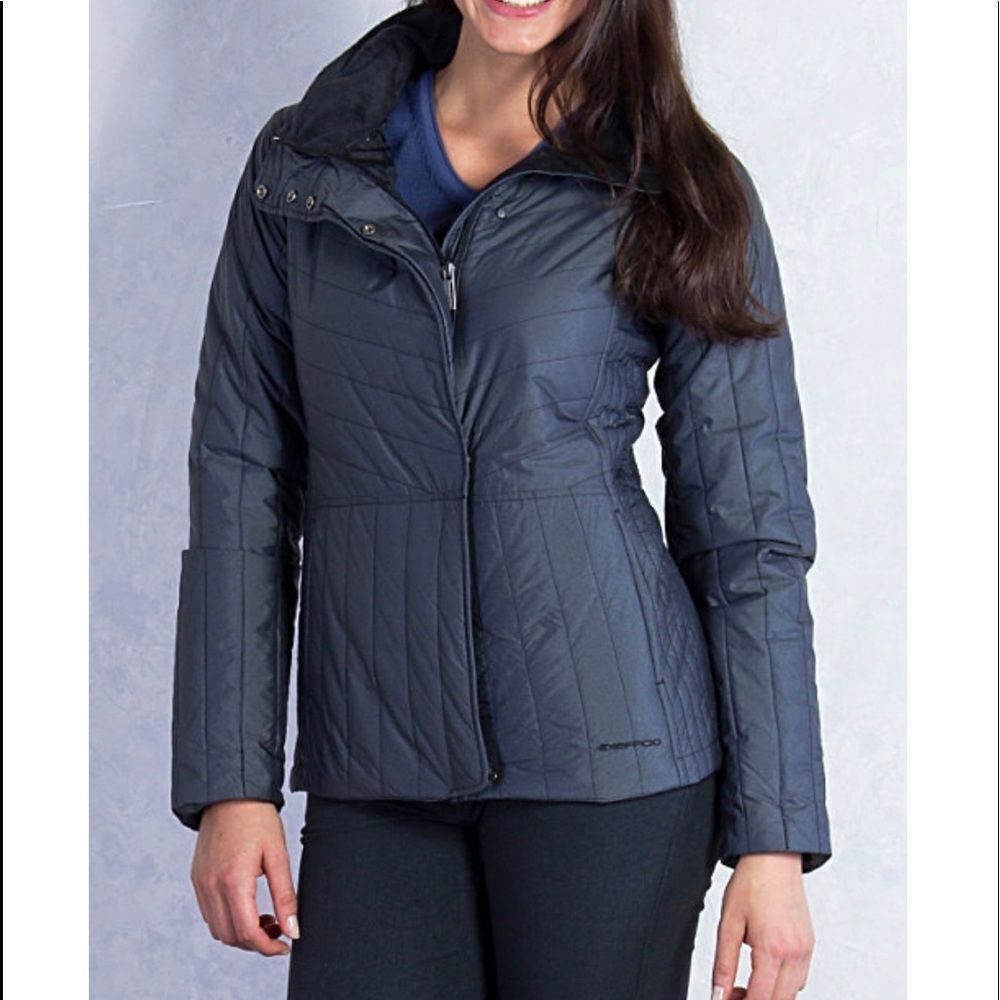 EXOFFICIO - Women’s Cosima Jacket Coat Small Petite (4-6) in grey black NWOT